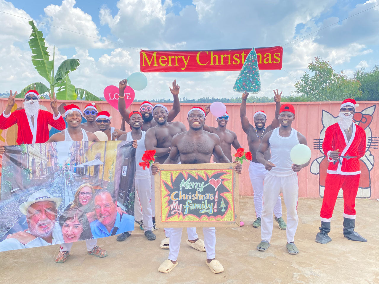 African Fitness Squad - Group Dance: Custom-printed oversized photo
